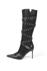 ZANETA PU BOOTS BLACK