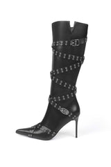 ZANETA PU BOOTS BLACK