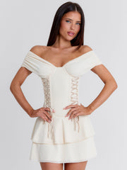 ADALYN MINI DRESS IVORY