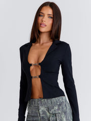 ANIYAH SHIRT BLACK
