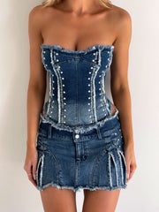 BENTLEY MINI SKIRT DENIM