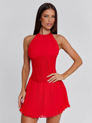 CALLA MINI DRESS RED