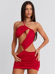 CELINE MINI DRESS RED