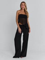 CLOVELLY TOP BLACK