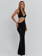 GIULSY MAXI DRESS BLACK