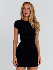 GLOWEN MINI DRESS BLACK