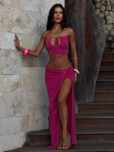 HALLEE MAXI SKIRT PINK