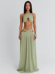 KAYLEY CROP TOP SAGE
