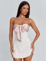 LOVETA MINI DRESS IVORY