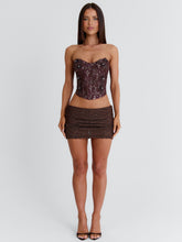MONTY MINI SKIRT BRONZE
