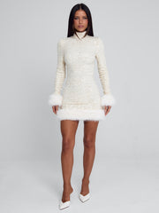OMEYA MINI DRESS WHITE
