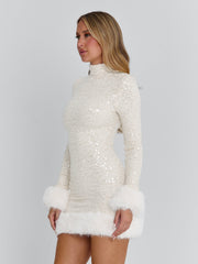 OMEYA MINI DRESS WHITE