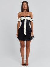 PRESLEY MINI DRESS BLACK POLKA DOT