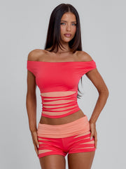SHERRY SHORTS ORANGE