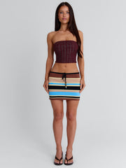 THERESA TOP BURGUNDY