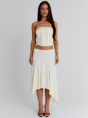 VAL CROP TOP CREAM