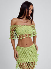 YVON MINI SKIRT GREEN