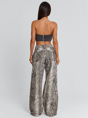 ZERIAH PANTS SNAKE PRINT