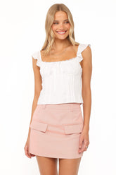Brielle Skort - Pink Twill