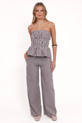 Abbott Pants - Brown Gingham