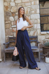 Elinor Cuffed Denim Pant - Dark Wash