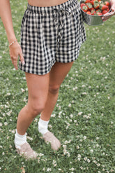 Rory Shorts - Black Gingham