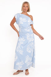 Apryl Midi Dress - Shell Print