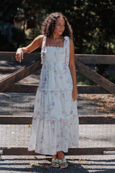 Aurelia Maxi Dress - Purple Floral