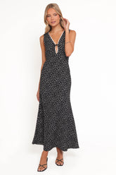 Jackson Maxi Dress - Black Floral