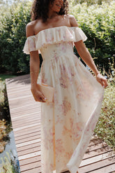 Jemira Maxi Dress - Lavender Floral