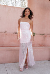 Liliane Maxi Dress - Pink Sequin