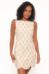 Memphis Mini Dress - Coral Floral