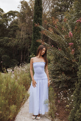 Parkway Maxi Dress - Blue Gingham