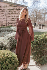 Samara Maxi Dress - Brown