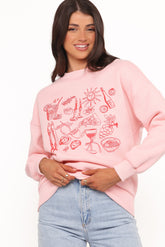 Hannah Sweatshirt - Pink