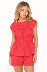 Karly Short Set - Red