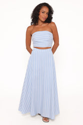 Serafina Two Piece Set - Blue Stripe
