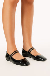 Finnegan Flats - Black Patent