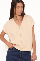 Mariana Knit Vest - Lemon