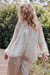 Marni Top - White Multi Floral