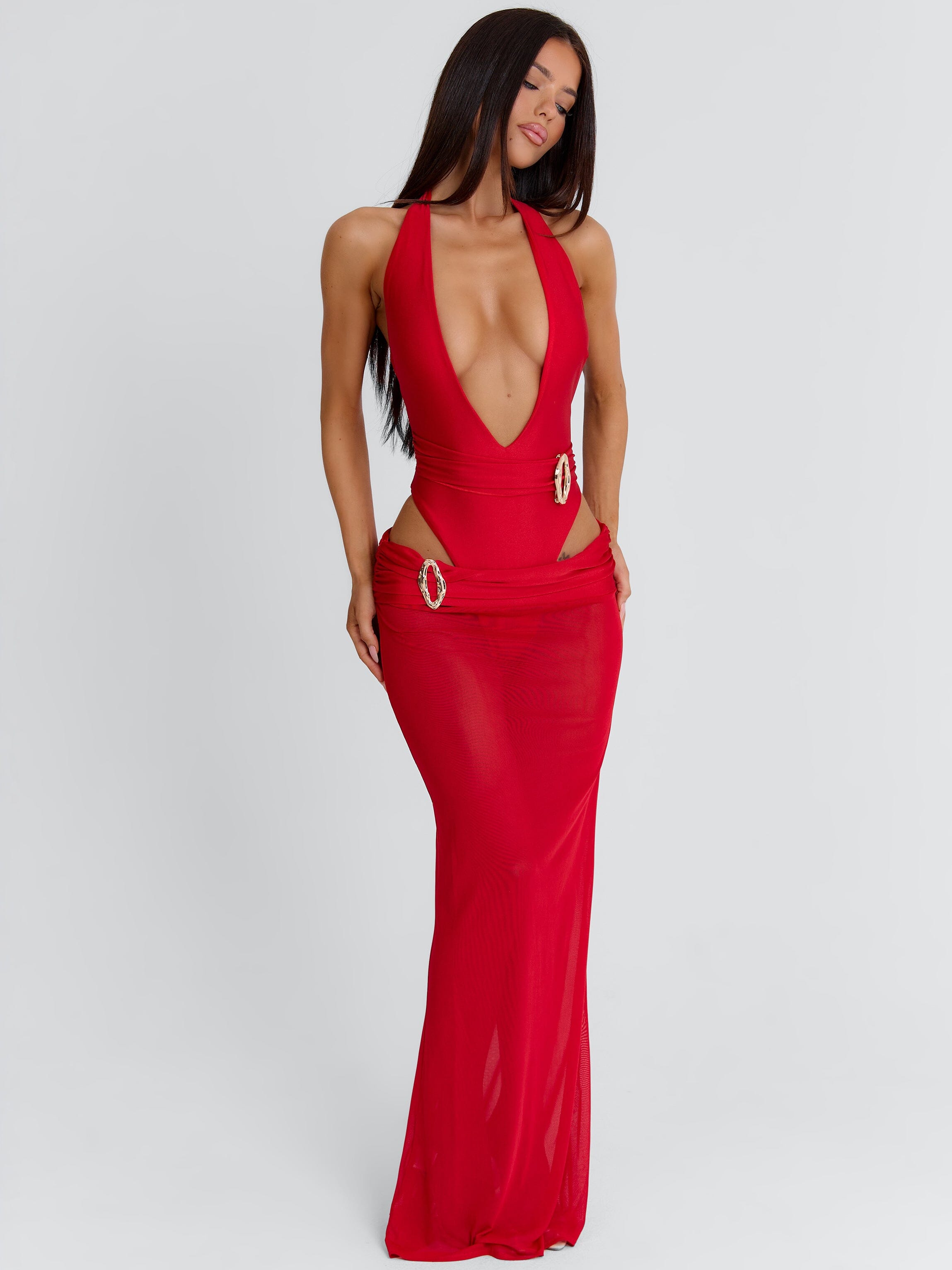 ALAANA MAXI DRESS RED