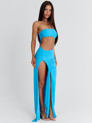 ALANNA MAXI DRESS BLUE
