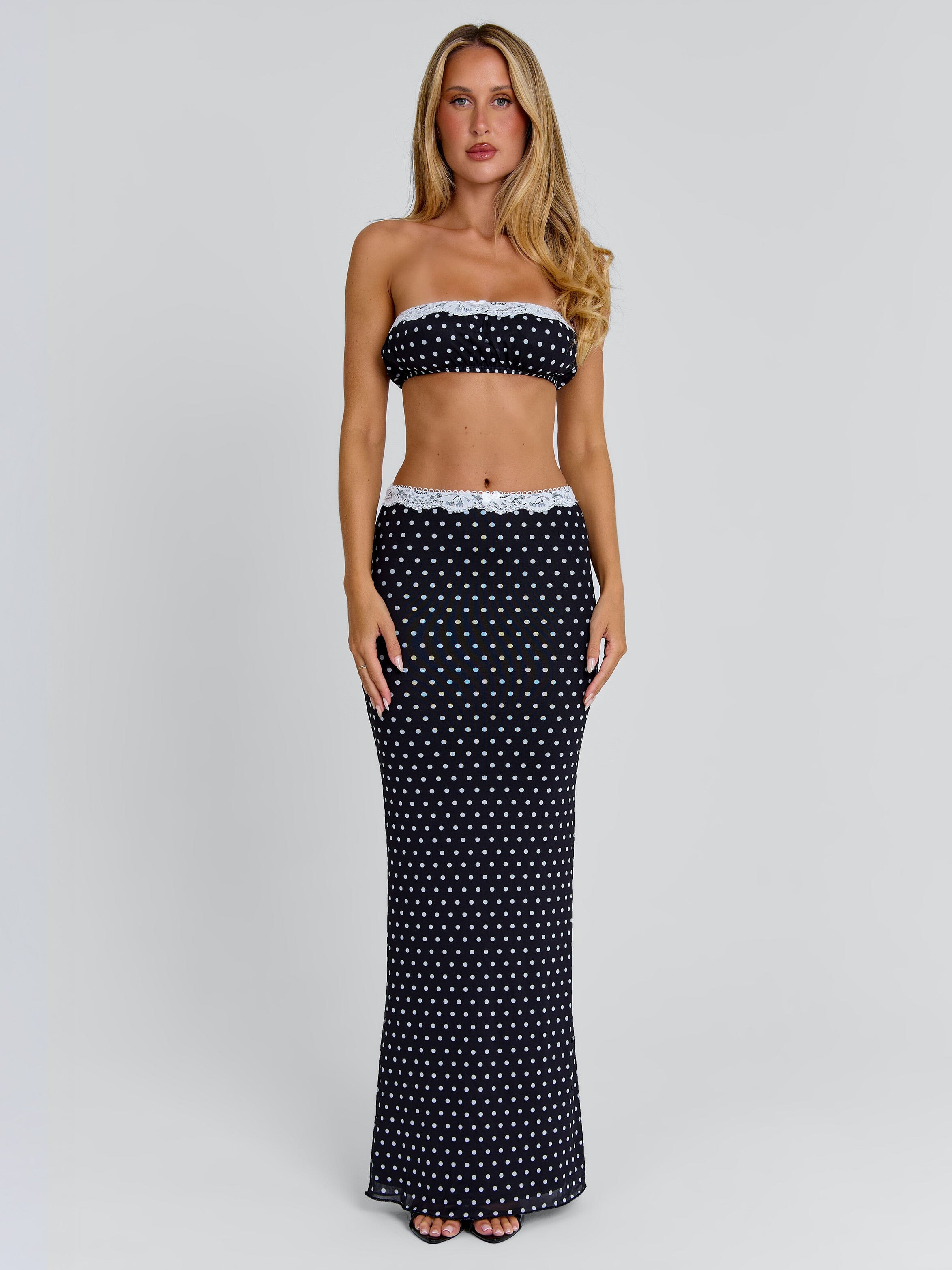 CALI MAXI SKIRT POLKA DOT
