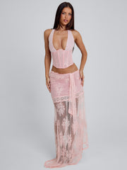 DEBBIE MAXI SKIRT PINK