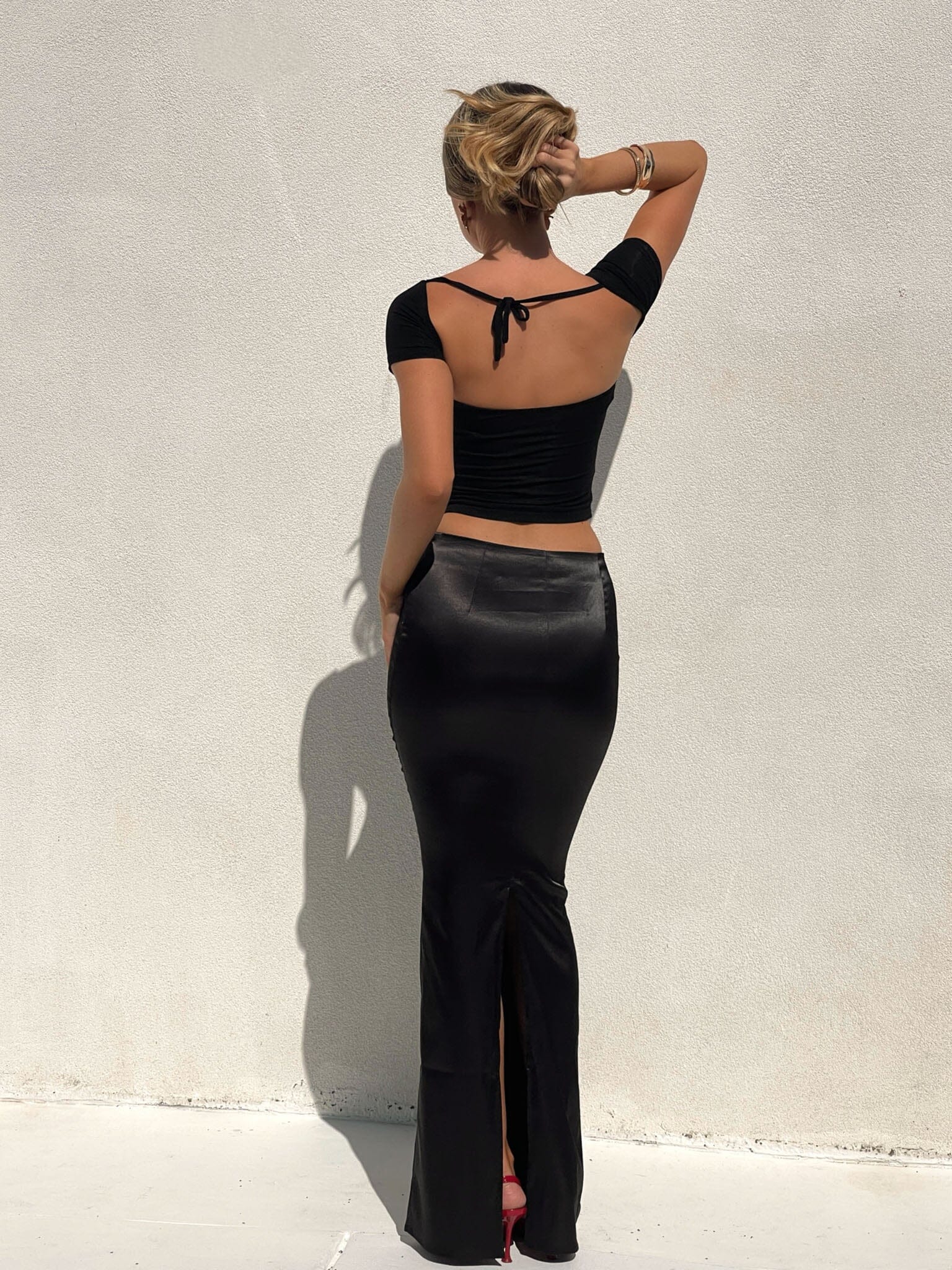 KERRY MAXI SKIRT BLACK