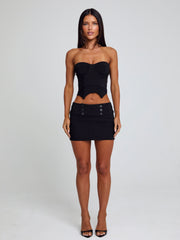 ELLIS CORSET TOP BLACK