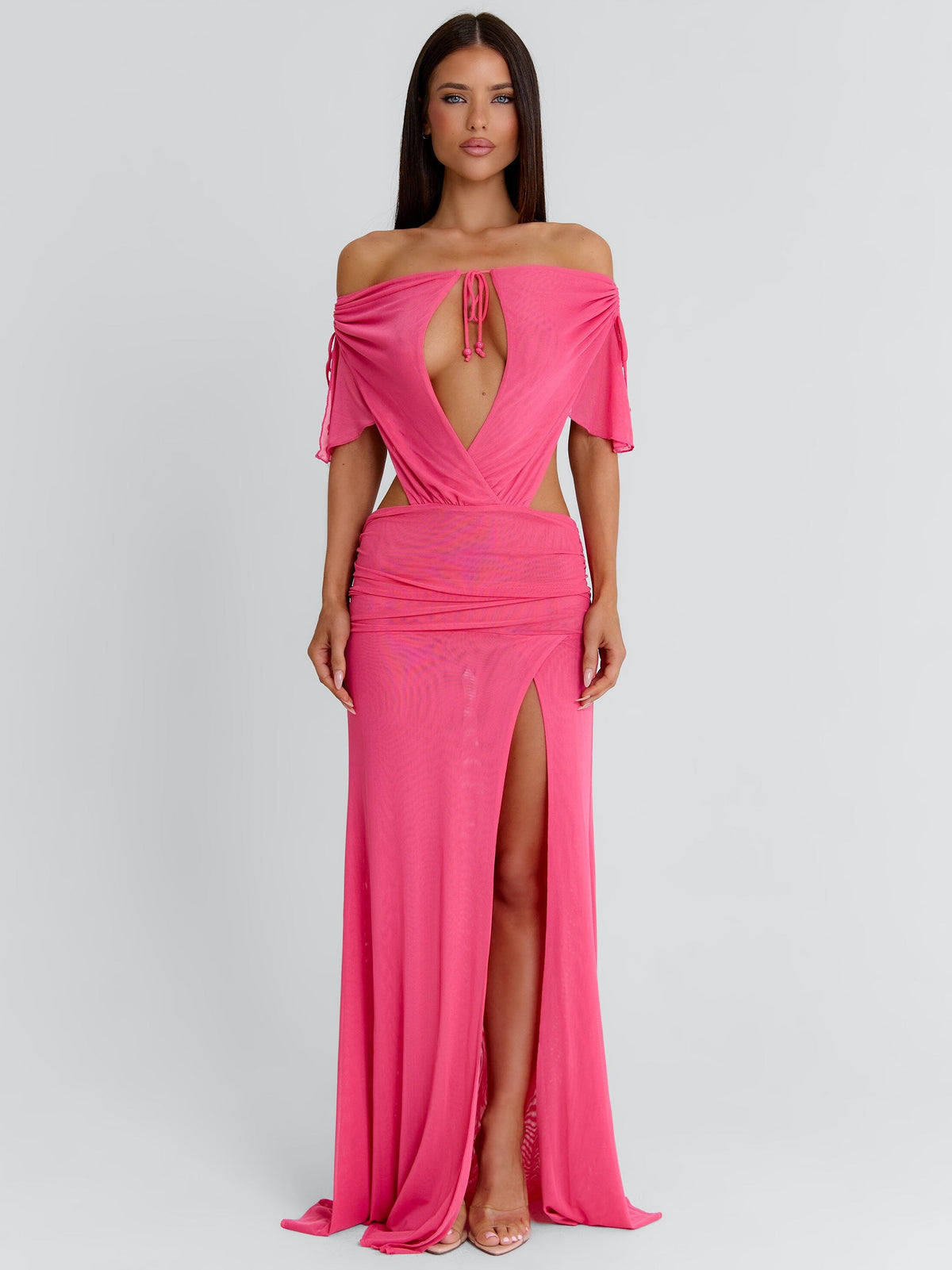 EMMALEY MAXI DRESS HOT PINK