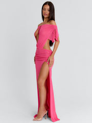 EMMALEY MAXI DRESS HOT PINK