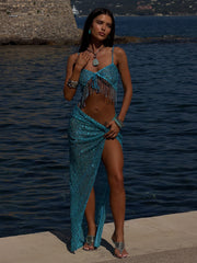 HARRPER CROP TOP TURQUOISE