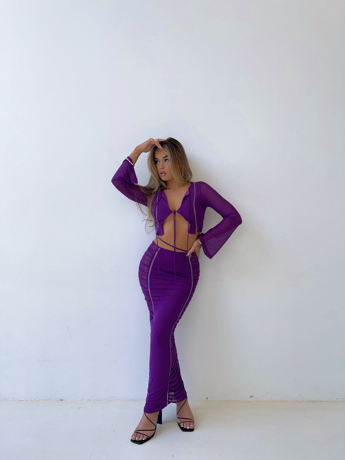 MADDY MAXI SKIRT PURPLE